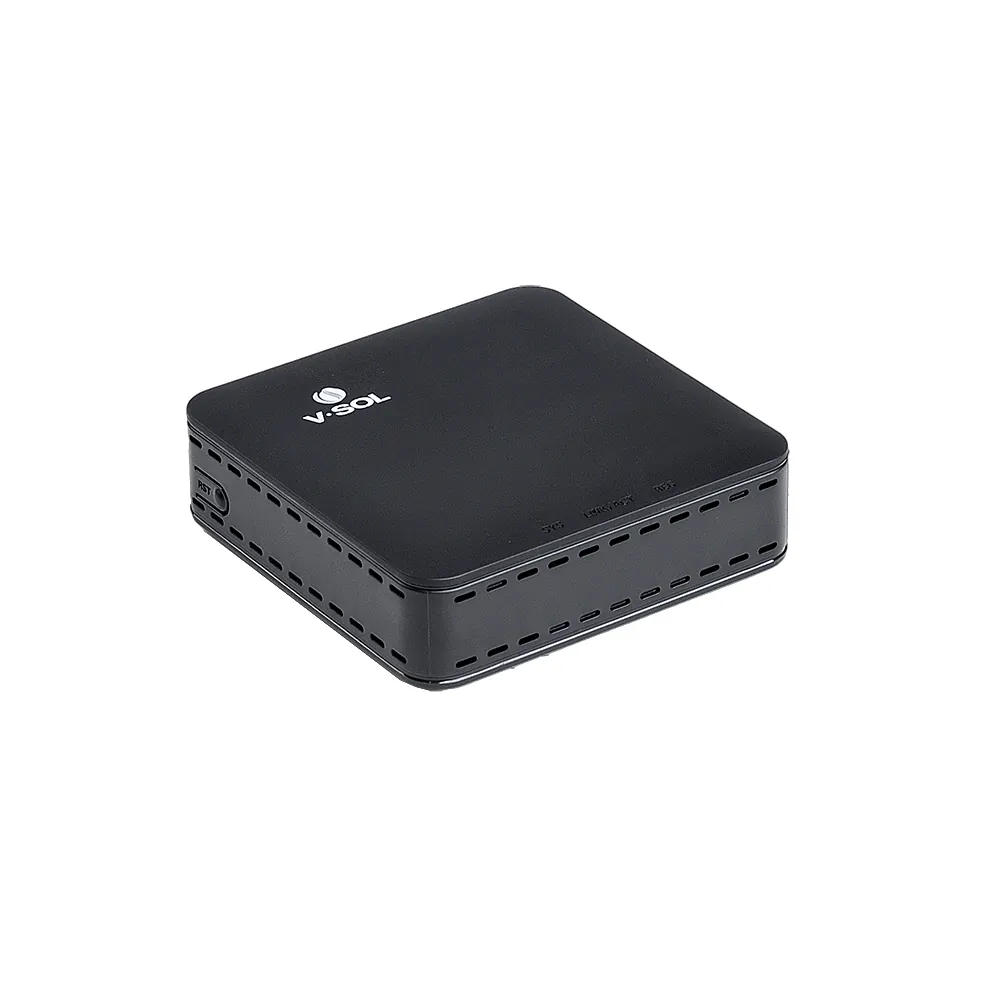 ONU V-SOL-V2801SG PRETA-GPON/EPON com Porta Gigabit | Compatível com 99% das OLTs